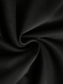 Sudadera con capucha gráfica rosa para hombres No tan serio - Sudadera casual con cordón y bolsillo canguro, poliéster transpirable, lavable aáquina, ajuste cómodo para el día a día, ropa cómoda |   Sudadera con Capucha Gráfica Juguetona |   Sudadera de poliéster - Negro - Ver 4