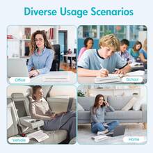 1pc U8 A4 Portable Printer Wireless For Travel - M08F US Letter Size Wireless Mobile Printer, Support 8.5" * 11", 279.4 X 215.9mm US Letter Size Thermal Paper, Inkless Thermal Compact Printer, Compatible With Android And IOS Phone, IPads & Laptop, Compact And Space-Saving Design Printer For Traveling, Photo Printing, Work, Office, Business, Home, Car, University, Study, Multi-Functional Printer For Officer, Student, HD Printer With 203dpi, U8 Wireless Printer With Strong Compatibility For Printing PDF, Word, Images, Web, Etc, Built-In 1200mAh Rechargable Battery With Type-C Cable, Great Tool For Improving Work Efficiency, Portable Tattoo Printer For Gifts, Christmas Gifts, New Years Gifts For Everyone, Black/White - 白色 - 查看 9