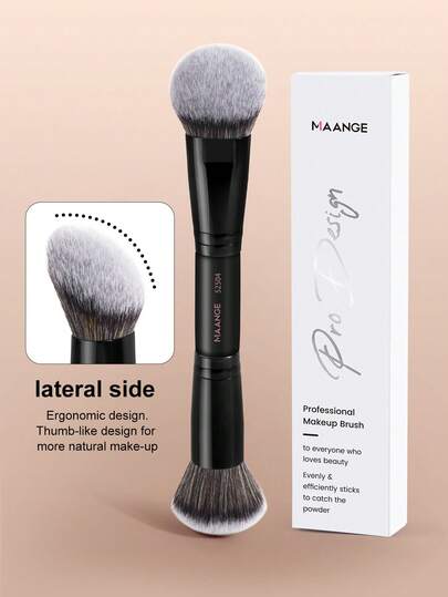 MAANGE 一套柔软高品质合成纤维化妆刷，包括粉底刷、腮红刷、散粉刷、遮瑕刷、修容刷、鼻影刷和细节刷。亲肤高效，适合日常妆容，可搭配粉底使用，居家旅行皆宜，是必备的化妆工具。