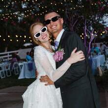 10 piezas/paquete Gafas retro pequeñas rectangulares, gafas cuadradas de fiesta con marco grueso, adecuadas para mujeres y niñas - Blanco - Ver 9