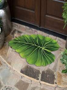 1件/3件装豪华热带树叶U型浴室地垫，鲜艳绿色，逼真纹理，适用于浴室、餐厅、卧室、客厅、厨房装饰，尺寸不规则，裁剪误差1-5厘米，浴室地垫、浴室地毯、门垫、小地毯、地毯、垫子、家居装饰、区域地毯、户外地垫、家居装饰、区域地毯、卧室地毯、可水洗地毯 - 綠色 - 查看 14