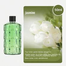 可充电自动香薰机，酒店精油扩散器，持久室内香氛喷雾，办公室空气清新剂 - 5 种可调模式，6 种精油香味（玫瑰、茉莉、柠檬、檀香、沉香、橙花），7 色情绪灯