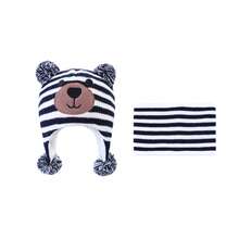 Baby Hat Scarf Set Winter Toddler Beanie Warm Infant Scarves Ears Earflap Hats For Baby Boys Girls