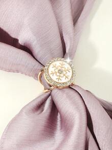 1pc Men's Casual Vintage Floral & Geometric Printed Bohemian Style Bandana Headscarf, Suitable For Dating, Travel And Vacation