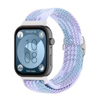 Compatible With Huawei Watch Fit 3 /4 /4 Pro Braided Solo Loop Band Adjustable Nylon Replacement Strap Bracelet Accessories Stylish Secure Fit
