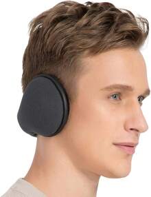 Orejeras plegables de felpa para esquiar al aire libre - A-gris - Ver 12