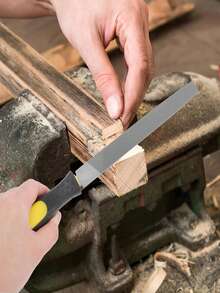 Limas de acero al carbono profesionales con mangos ergonómicos, que incluyen herramientas de lima cuadrada/triangular/plana/semicircular/circular, adecuadas para metales, maderas, etc.