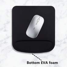 Ergonomic Mouse Pad With Wrist Rest - Soft Memory Foam, Non-Slip Silicone Base, Comfortable For Long Computer Work, Desktop Accessory