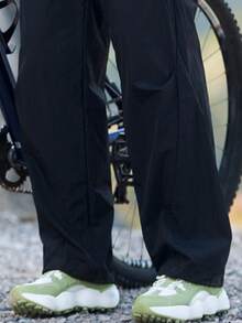 CAMEL CROWN Pantalones casuales para hombres, versátiles, simples, delgados, resistentes al sol, estilizadores y de pierna ancha