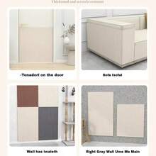 1 件自粘式猫抓垫，用于墙壁、地毯、沙发和家具保护，适用于猫抓柱防猫抓垫可修剪自粘式地毯垫猫宠物抓板家具沙发角落室内沙发墙壁保护器，猫抓用品 - 白色 - 查看 2