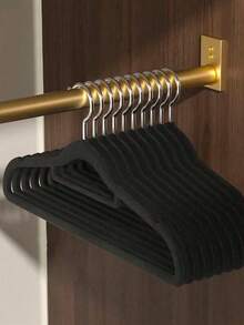 20/10/5 Packs Velvet Non-Slip Velvet Clothes Hangers | No-Mark Space-Saving Closet Organizers | Durable Plastic Hangers For Bedroom, Bathroom, Office, Dorm & Home Storage