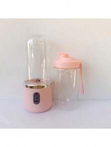 1 Peça Liquidificador Elétrico Portátil Sem Fio, Mixer de Smoothie Mini com 6 Lâminas e Copos Duplos, Liquidificador de Suco de Frutas Recarregável por USB-C, Mixer de Copo de Smoothie Multifuncional, Ótimo para Vegetais, Frutas, Milkshakes