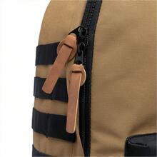 Backpack Hang Loose Unisex Casual School Durable Lightweight Modern - Rust Brown - View 7