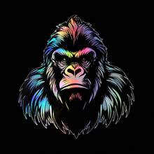 AD 1 件黑白动物系列凶猛狮子、狼、豹、大猩猩 3D 立体效果防刮汽车贴纸、摩托车装饰贴 - 均碼 - 查看 9