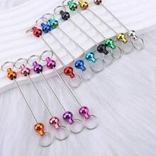 20pcs Blank Beadable Keychain Bars, Metal DIY Blank Beading Keychain Rods, Keychain Making Supplies, Suitable For Pendant DIY Crafts And Jewelry Making