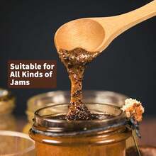 5.2 Inch Bamboo Spoons, Small Wooden Spoons For Condiments, Spices, Sugar, Salt, Jam, Coffee, Hrbs And Honey, Tiny Wood Teaspoons For Serving Kitchen (5 PCS)