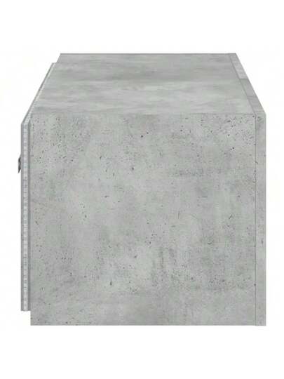 VidaXL TV Wand Unit LED Lighting 80x35x31 Cm Concrete Grijs view 10