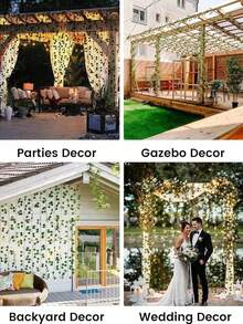 4/12/24Pcs Fake Vines With Leaves For Room Decor,Artificial Ivy Greenery Garland, Fake Vines Hanging Plants Backdrop For Home Decor,Garden Decor,Wall Decor,Bedroom Decor,Wedding Decoration,Table Decoration,Party Decorations,Birthday Decoration,Indoor Outdoor Decor,Christmas Decorations