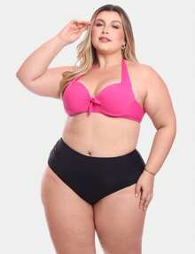 Bra Padded Bikini Beach Support Plus Size Loose Comfortable Lingerie Intimate Fashion Structured Padded - màu đen - Xem 8