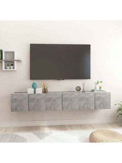 VidaXL TV Wand Units Pcs 60x30x30 Cm Concrete Grijs