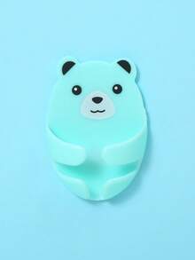 1 buc. Cârlig adeziv pentru ursuleți mici, montat pe perete, fără burghiu, material plastic, ușor și compact, nu va cădea, potrivit pentru uz casnic și bucătărie, cârlig pentru decor de Crăciun, culoare aleatorie