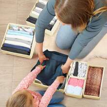 3pcs Foldable Clothing Storage, Canvas Drawer Organizer - Foldable Socks, Underwear And Other Storage Boxes - Perfect For Closets, Bedrooms, Dormitories, Wardrobes, Etc