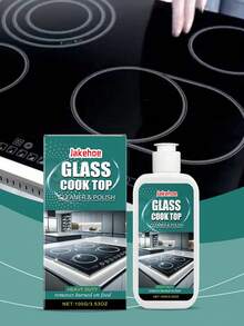 多用途清洁剂、清洁乳、厨房清洁剂、陶瓷炉清洁剂和抛光剂，用于家用厨房清洁电磁炉和陶瓷炉，去除污渍 - 彩色 - 查看 3