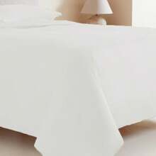 Conjunto De Ropa De Cama De 3 Piezas Juego De Cama De Tres Piezas, De Varios Tamaños (90/105/135/150/180/200) Y Colors, Conjunto De Suave Y Sin Estampados, Ropa De Cama Moderna Y Sencilla, Sábanas De Un Solo Color, Textile Hogareño, Color Puro Que No Descolora Ni Pierde Brillo. - 珍珠白 - 查看 3