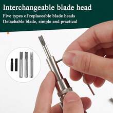 1set 7 In 1 Multifunctional Leather Grooving Tool Adjustable Pro Stitching Groover Creasing Edge Beveler Leathercraft Sets For Handmade Tools