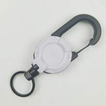 Retractable Wire Rope Multi-Function Keychain, Suitable For Outdoor Travel/Camping/Fishing With Various Small Items Needed, Can Be Hung On Travel Backpack, Not Easy To Lose, Casual, Cute, Elegant, Suitable For All Seasons, Street, Party, Made Of ABS Plastic School Car Accessories Goth Y2k