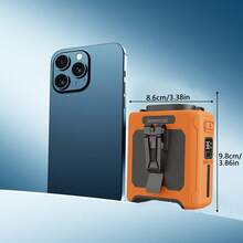 10000mAh Portable Waist Fan, 40H Cooling Personal Wearable Fan With Double Clamp, Flashlight, 5-Speed, Rechargeable Battery Powered Belt Fan For Outdoor Work, Travel, Fishing