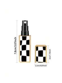 1pc 5ml Square Refillable Spray Bottle, Portable Perfume Travel Bottle, DIY Cosmetic Storage Bottle. Leopard Texture Square Perfume Refill Bottle, Portable Travel Bottle Can Be Directly Filled With Perfume, Reusable. - Multicolor - View 10