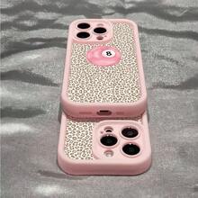 Leopard Print And 8 - Ball Pattern Design, Pink Cute Mobile Phone Case, Suitable For IPhone16 15 14 13 12 11, Pro Max Plus Mini X Xsman And Other High-End Mobile Phones, To Create Personalized And Durable Accessories For Mobile Phone Users Who Pursue Fashion - 粉色 - 查看 2