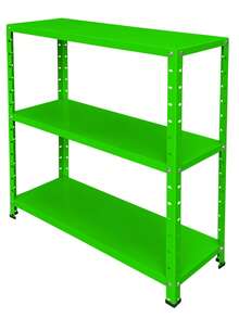 3 Adjustable Steel Shelves 25x77cm 25kg Multipurpose Shelf Various Colors - màu xanh lá - Xem 7