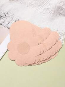 10/20/50片装一次性丰胸胶带、无纺布防下垂聚拢型乳贴、性感、防眩光、防尴尬、防止突出点向外凸起的奶嘴套、聚拢型文胸、一次性乳贴聚拢型乳贴、隐形乳贴花瓣米色 - 杏色 - 查看 8