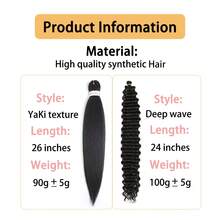 Extensiones de cabello trenzado rizado estilo bohemio de 26 pulgadas, color negro natural, versátil para todo tipo de personas, para uso diario, Halloween, Navidad, Año Nuevo