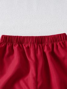 2 Stücke Mädchen Halloween Muster Langarm Strick-Jumpsuit mit Knopfleiste oben und Cargohose, Herbst