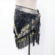 Fashion Sequin Fringe Skirt Dance Belt Skirt Belly Dance