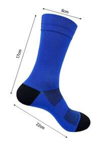 1/5/10 Pairs Cycling Socks, Outdoor Training Durable Quick-Dry Mesh Breathable Mid-Calf Sports Socks, Fall