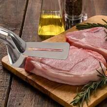 1 Pc Stainless Steel Multi-Functional Frying Clip For Steak, Fish, Meat, AndTNoodles -Ideal For Barbecues And Baking - Easy To Use Home Kitchen Appliances Accessories Gadgets Tools Christmas Kitchen Stuff Cooking Christmas