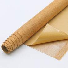 1PC Linen Self-Adhesive Fabric Roll - DIY Handicraft Fabrics Are Suitable For Home Decoration, Wall Stickers, Tablecloths, Handmade - Natural Material
