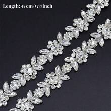 1 Stück Strass Nähkette DIY, elegante minimalistischer Körperkette, Strass Borte Kette Dekoration, Krallenkette, Kristall Strass Kette, funkelnde DIY Borte, Kleidung dekorativer Diamant Schultergurt verstellbare Kristall Schulterkette Accessoire