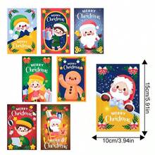 8/18pcs Festive Christmas Wine Bottle Labels - Merry Christmas! - Holiday Decoration Stickers, No Electricity Needed, Featherless Paper Material For Event & Family Party Decor, Christmas Table Decorations, Perfect For Holiday Parties