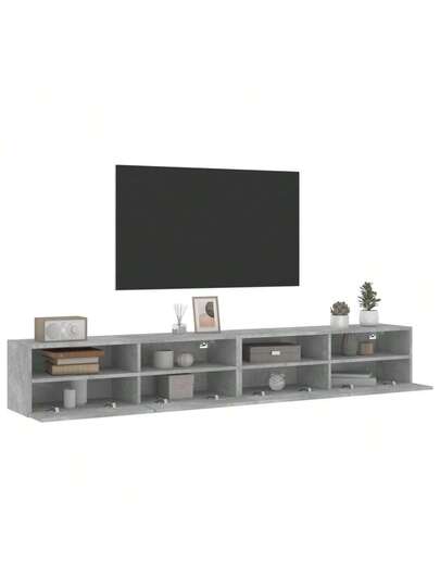 VidaXL TV Wand Units Pcs 100x30x30 Cm Processed Wood Concrete Grijs view 5