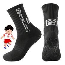 1/5 Pairs Kids Sports Socks, Football Socks, Non-Slip Socks, Knee-High Socks, Mid-Calf Socks, Compression Socks, Basketball Socks, Children