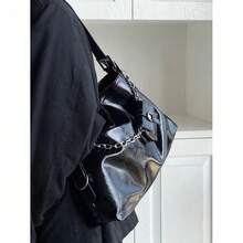 Spring/Summer New Fashion Women Large Capacity Crossbody Bag, High-End Minimalist Underarm Shoulder Bag, Black - View 4