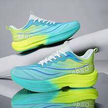 2025新款男士中学生体育考试防滑训练跑步鞋超轻减震碳板运动运动鞋 - 綠色 - 查看 7