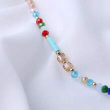Bohemian Simple Fashion Handmade Beach Anklet Bracelet Women Jewelry - Personality Contrast Color Beaded Jewelry - 彩色 - 查看 5