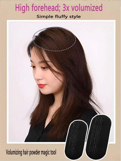 2 piezas Almohadillas para dar volumen al cabello, Pinzas para raíces, Almohadillas para flequillo, Voluminizador de cabello, Herramientas para esponjar el cabello, Accesorios para el cabello