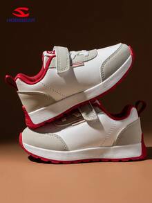 HOBIBEAR 1 Par de Sapatos Casuais Infantis, Cabedal de Couro Impermeável, Ajuste Folgado para Meninos e Meninas, Sapatos Confortáveis para Caminhada ao Ar Livre, Moda Minimalista, Adequado para Todas as Estações, Outono/Inverno, Sapatos para Bebês